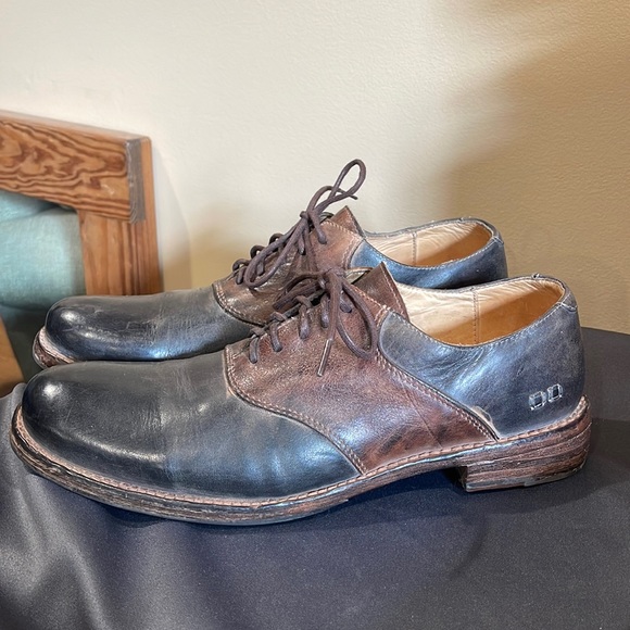 Bed/Stu Cobbler Series Oxford style Mens Leather shoes size 10.5 brown and black